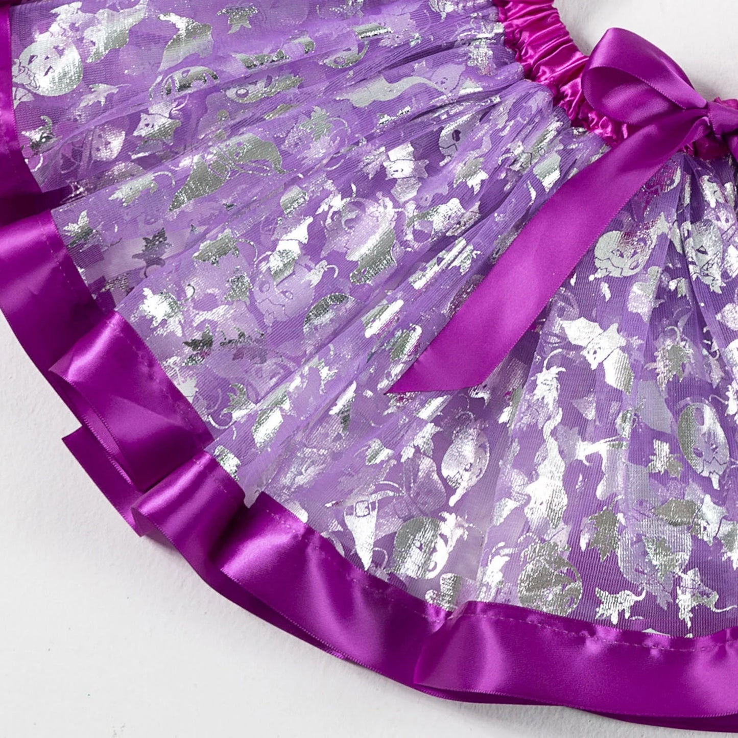 Halloween Baby Clothes Halloween 2024 Wizard Hat Adult Carnival Halloween Children Tutu Broom Three-Piece Set Headband Purple M